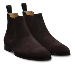 Outlet LodinG Bottines basses Shoji 1008 veau velours Marron