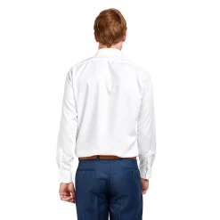 Fashion LodinG Chemise droite he sans repassage 100% coton Blanc