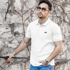 Clearance LodinG Polo 100 % coton Blanc