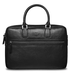 Cheap LodinG Porte-document en cuir grainé Noir