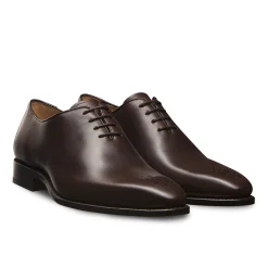 Cheap LodinG Richelieu One-Cut à bout fleuri Milan 345 Marron